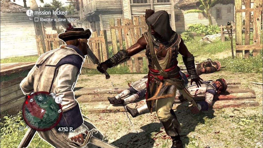 Красочное убийство в Assassins Creed Freedom Cry