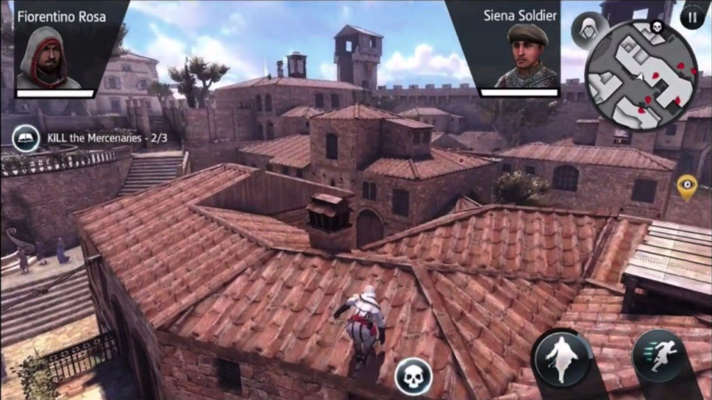 Бег по крышам в Assassin's Creed: Identity